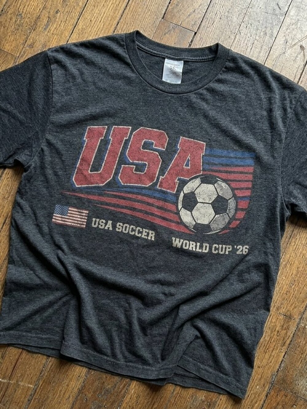 Vintage USA Soccer Shirt, World 2026 Tee, USA National Team Soccer Shirt dark he